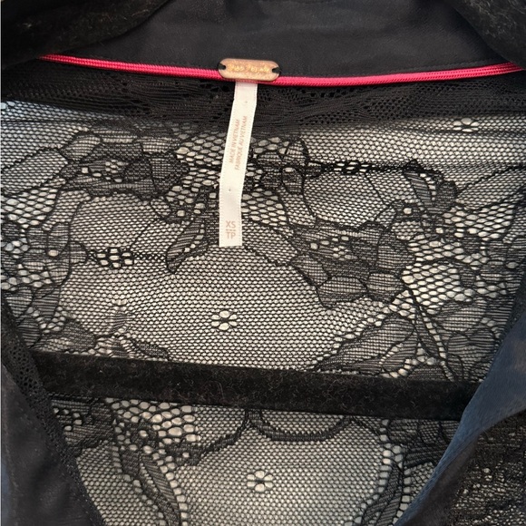 Free People Sheer Black Lace Blouse - Picture 2 of 4